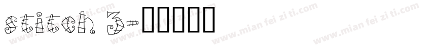 stitch 3字体转换